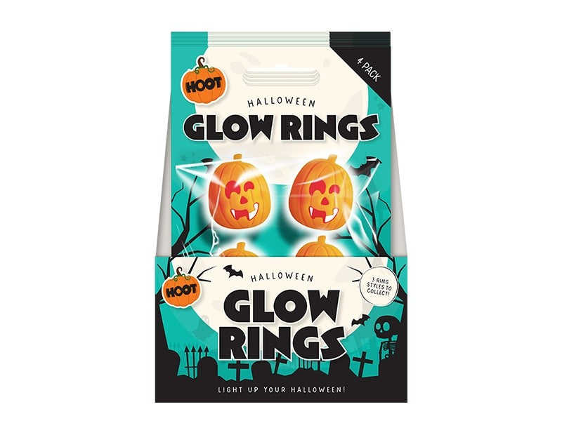 Halloween Glow Rings 4pk