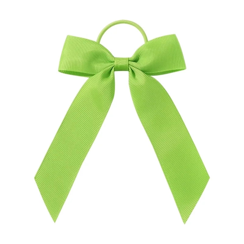 Green Bow Hair Tie