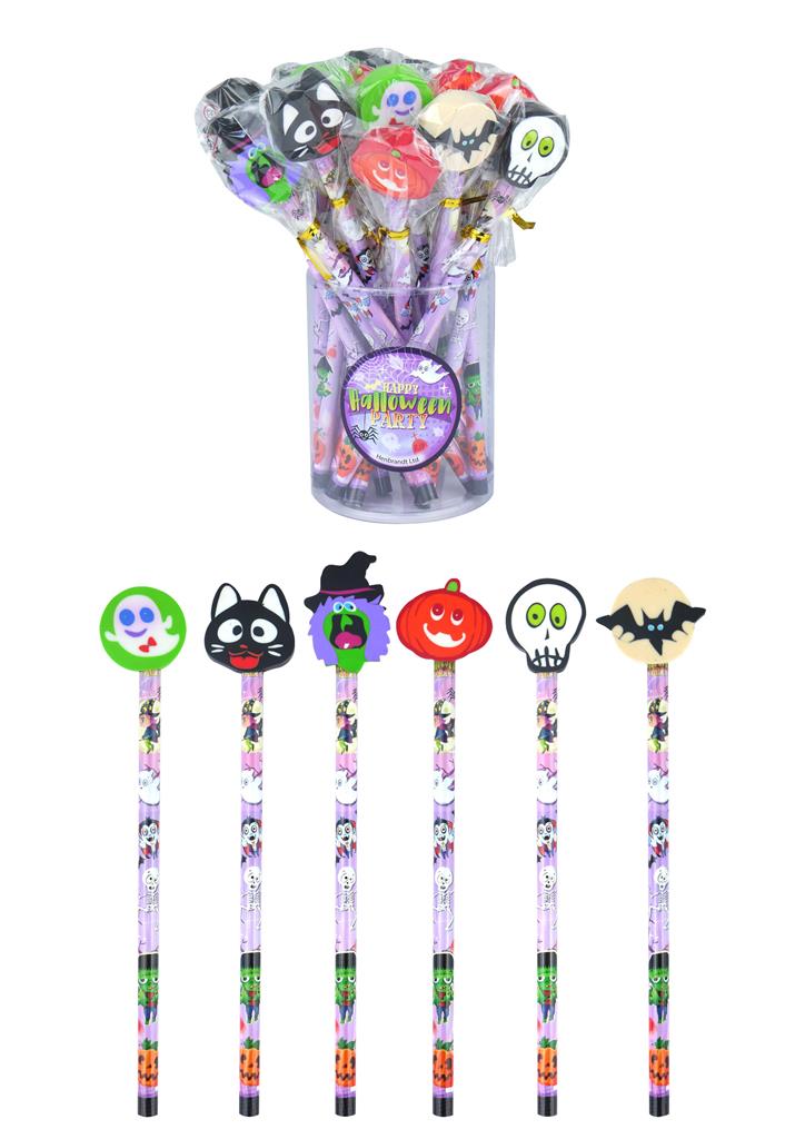 Halloween Pencil With Eraser Top