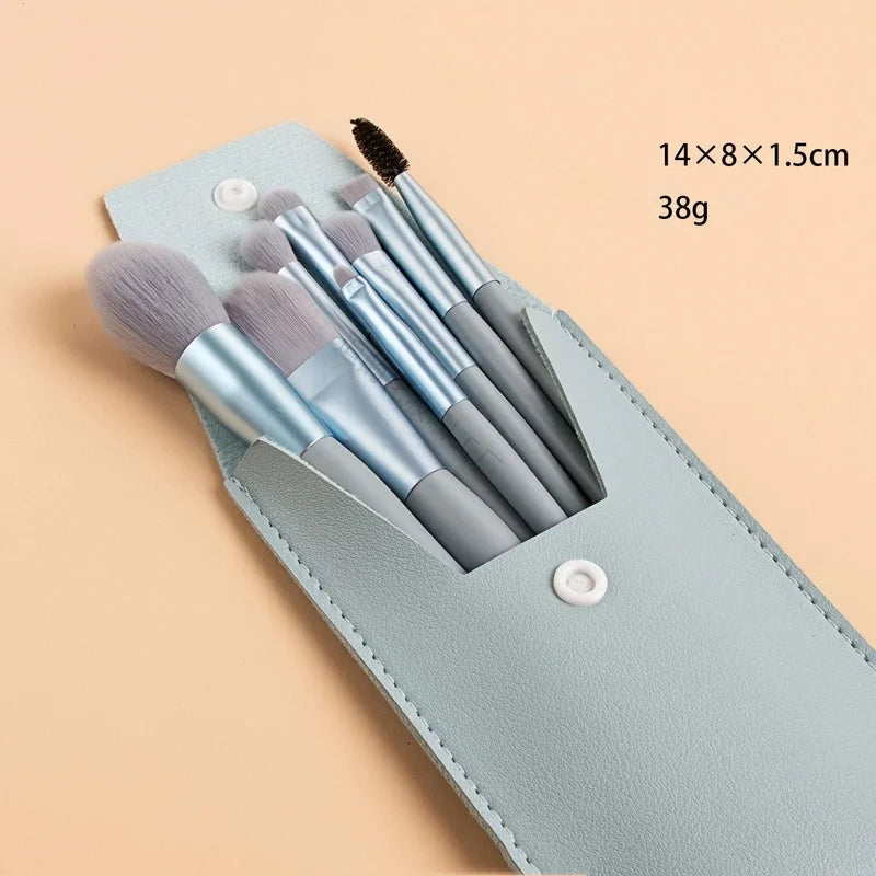 Haze Blue 8 Piece Brush Set