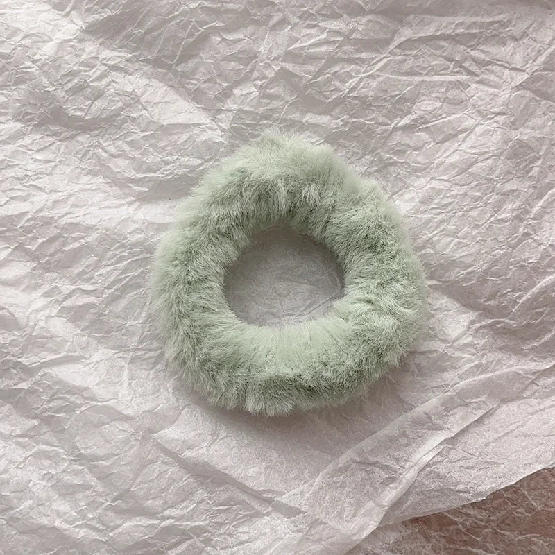 Light Green Plush Hair Tie