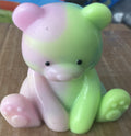 Pastel Marble Effect Bear Figure