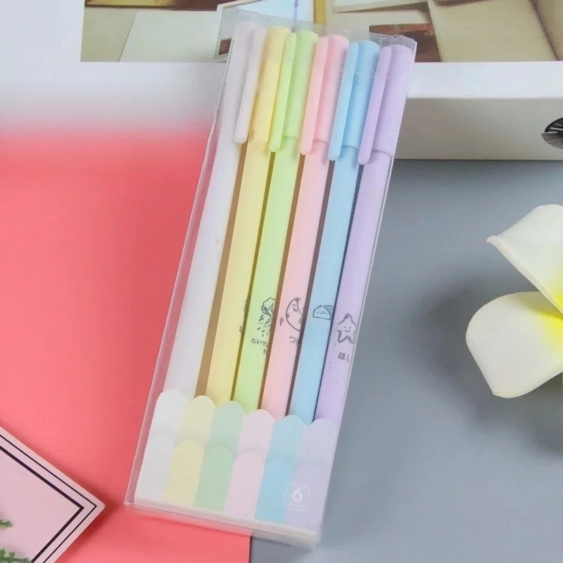Mixed Colour Gel 6 Pack of Pens