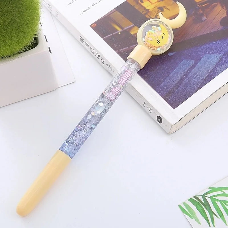 Moon Yellow Sequin pen