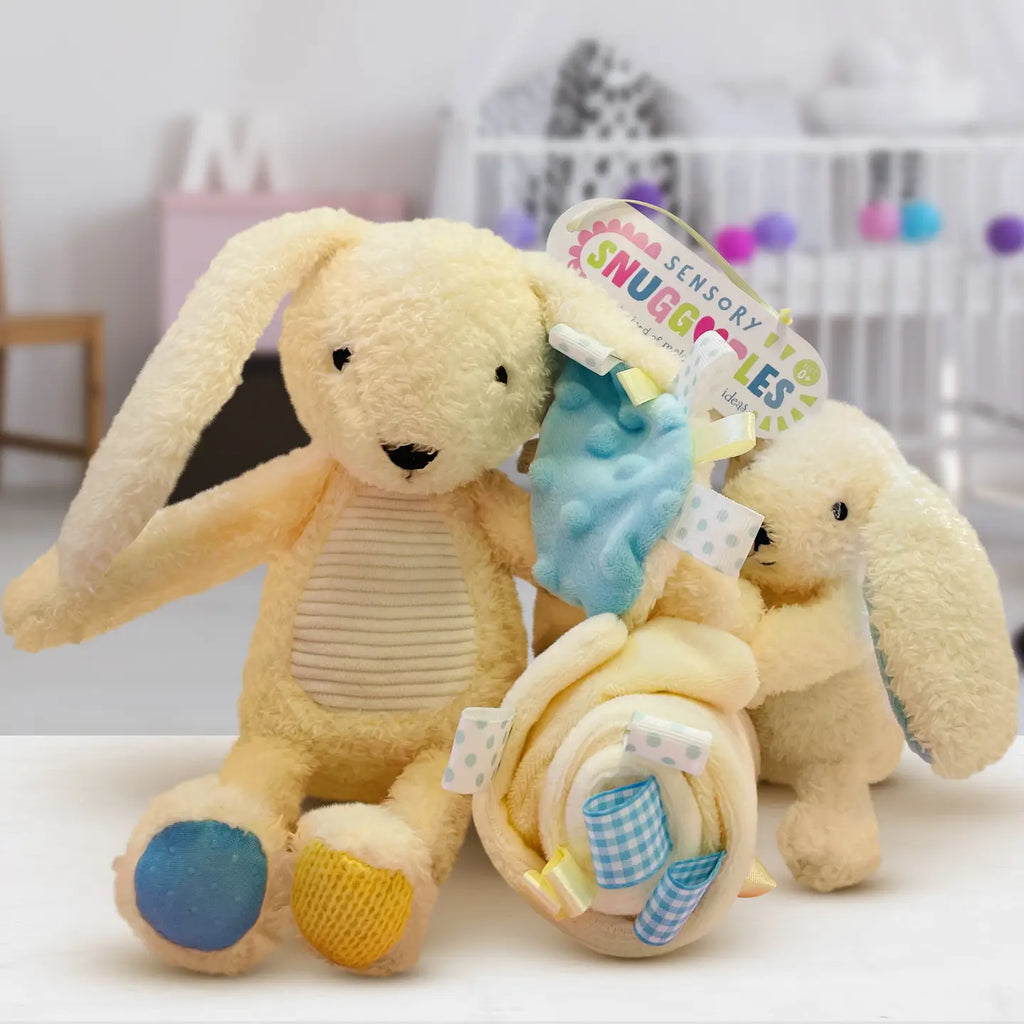 My First Snuggables Bunny & Blankie Gift Set | Sensory Baby Toy