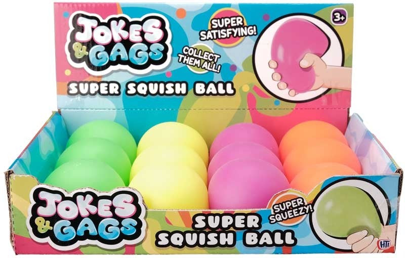 Jokes & Gags Neon Super Squish Ball | Squishy Sensory Toy