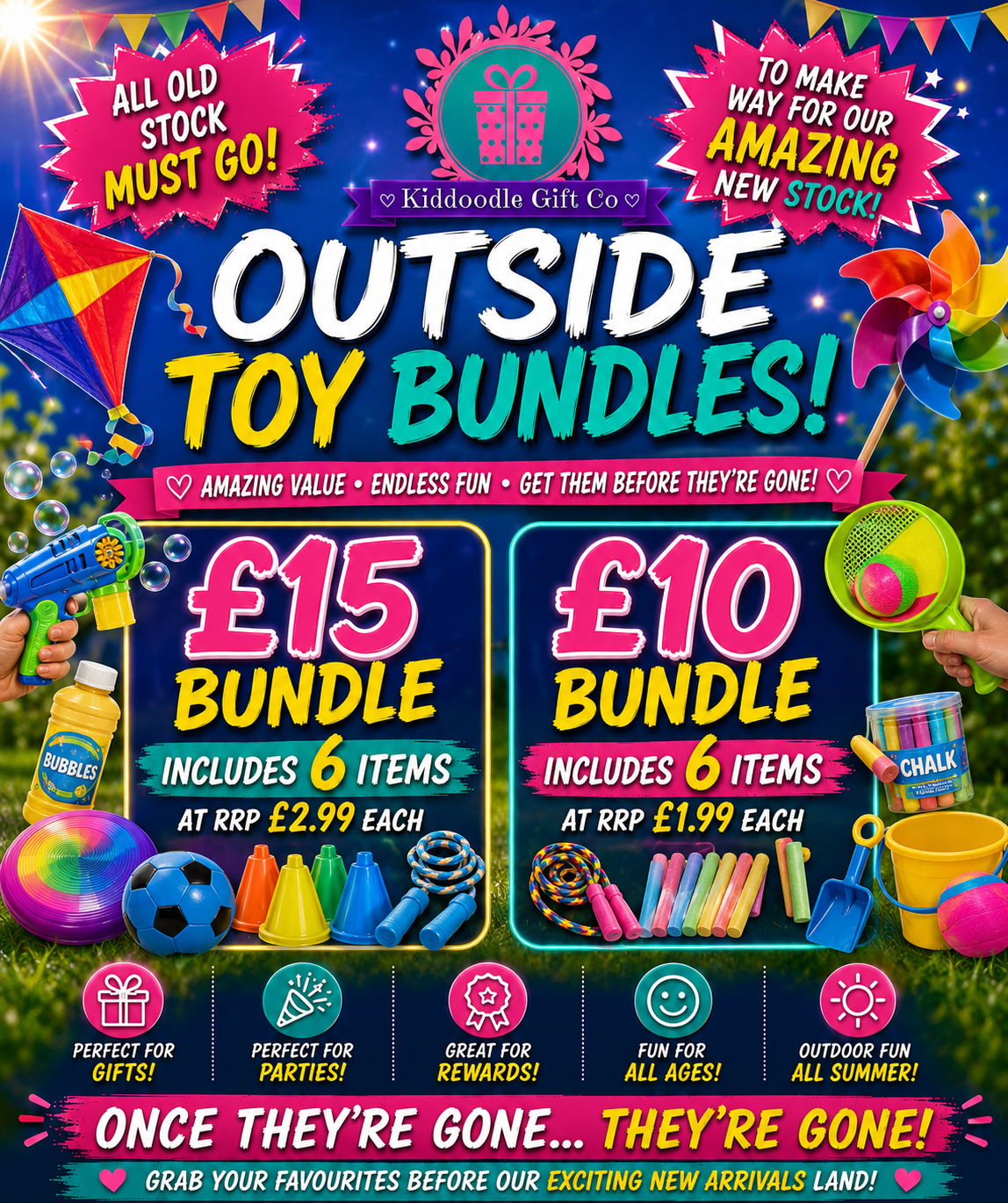 6 Items of Outside Toy Bundle for £10