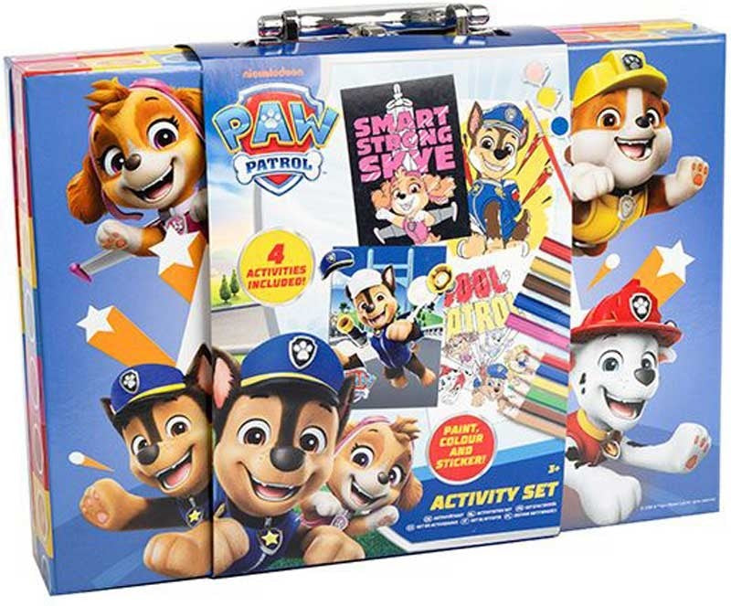 Paw Patrol Activity Case | 4-in-1 Paint, Colour & Sticker Set