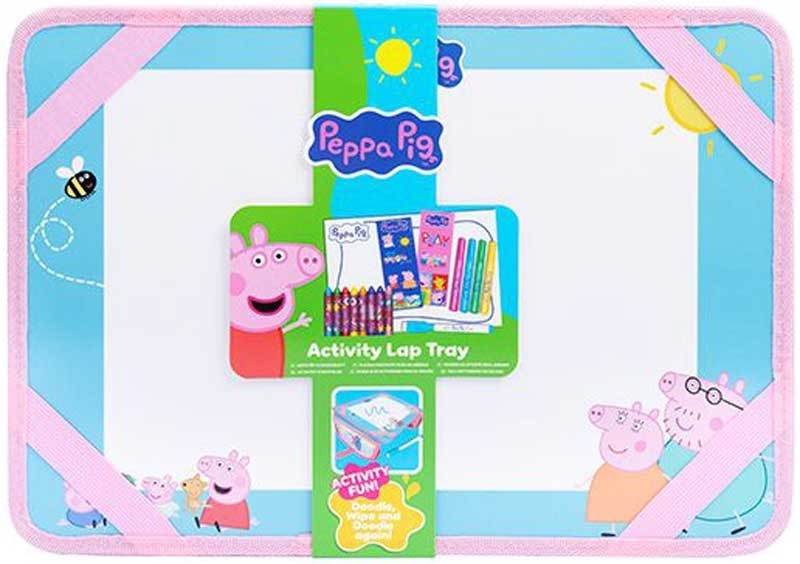 Peppa Pig Activity Lap Tray | Wipeable Pens, Crayons & Stickers
