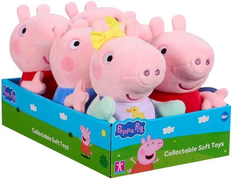 Peppa Pig Supersoft Collectable Plush | 6" | Peppa, George or Baby Evie