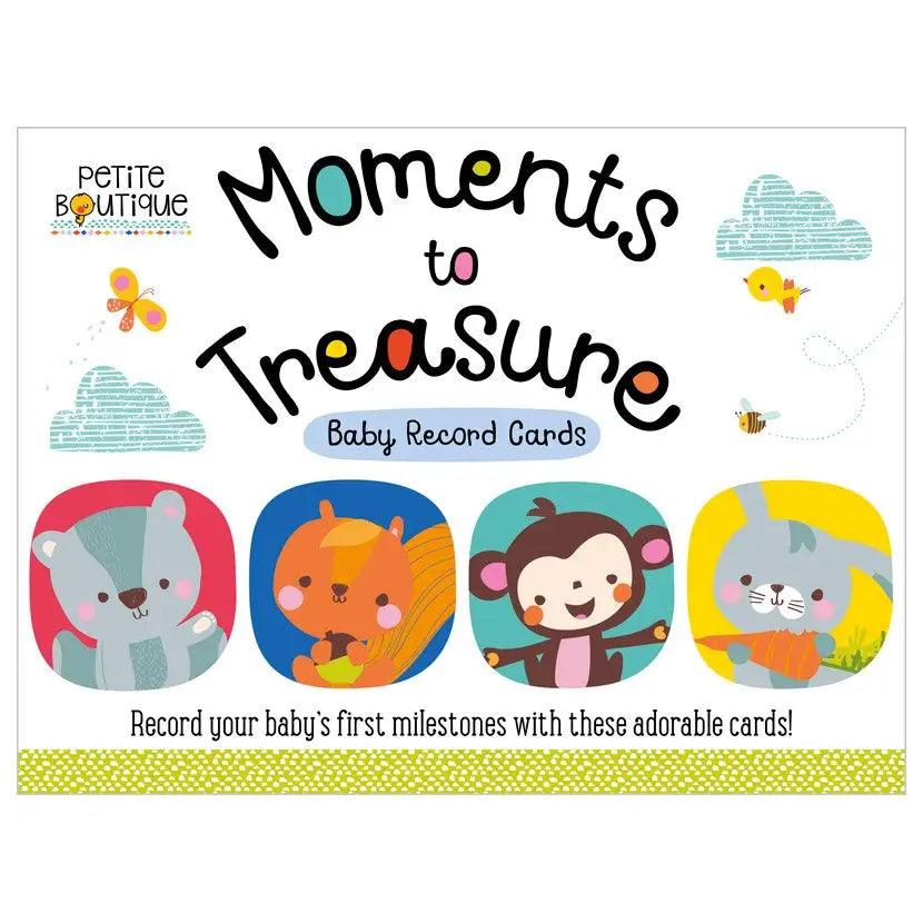 Petite Boutique Moments to Treasure Baby Record Cards | Milestone Photo Cards