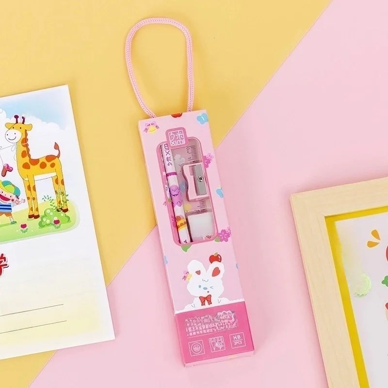 Pink Bunny Stationery Combination Set