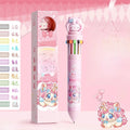 12 Colour Pink Bow Girl Pen