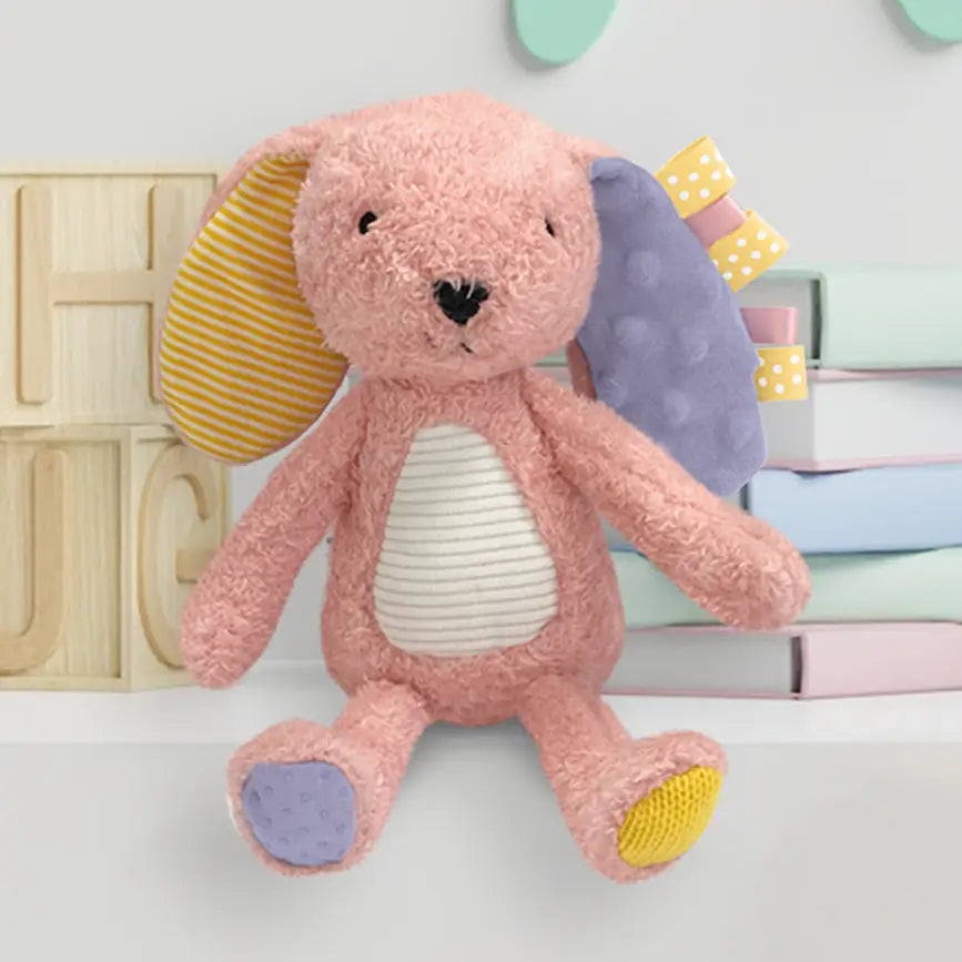 Sensory Snuggables Small Plush Bunny | Pink | Sensory Baby Toy