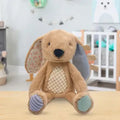 Sensory Snuggables Small Plush Bunny | Tan & Blue | Sensory Baby Toy