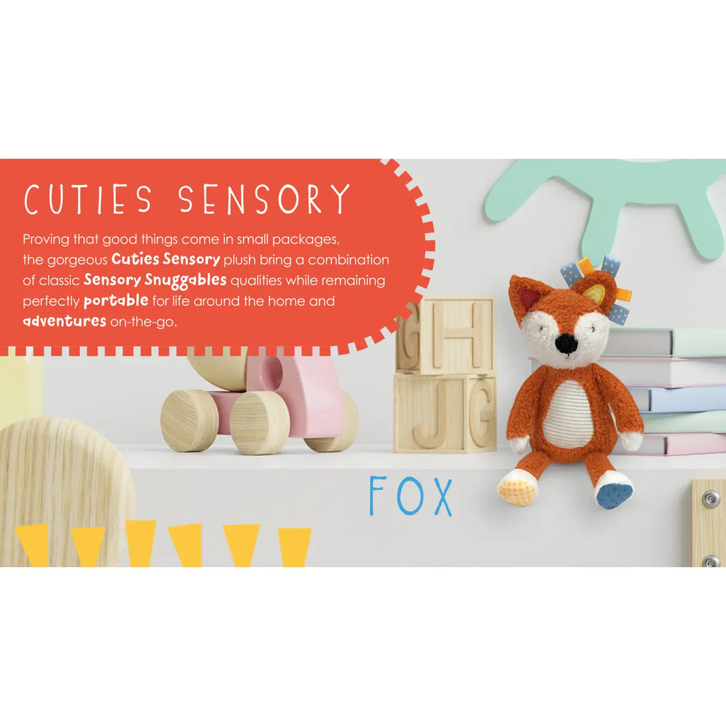 Sensory Snuggables Small Plush Fox | Sensory Baby Toy