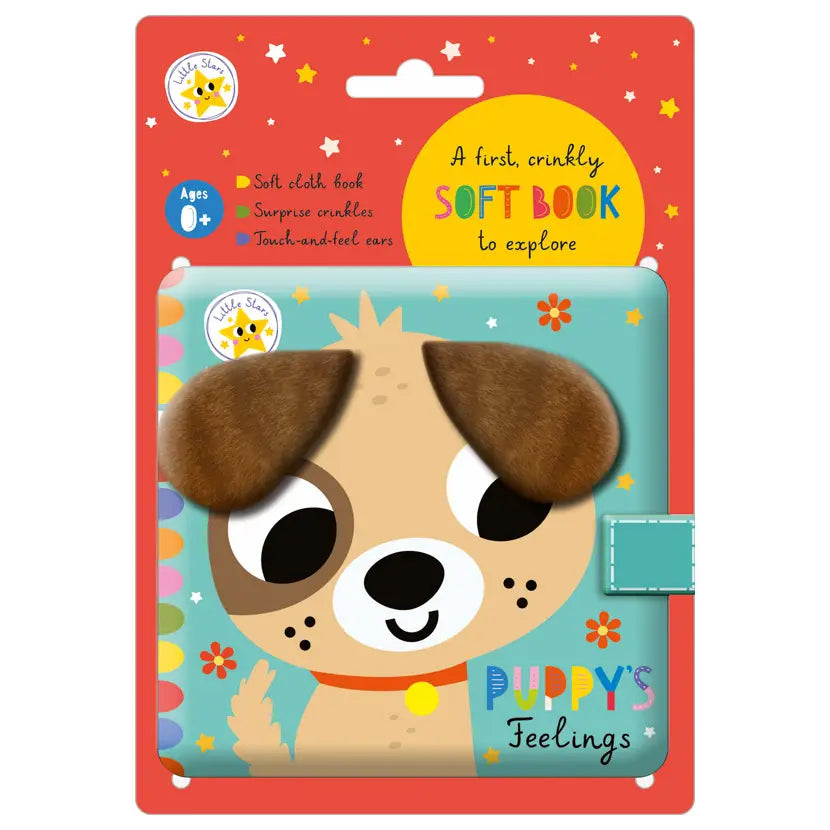 Little Stars Puppy's Feelings Cloth Book | Touch & Feel | Emotions Baby Book