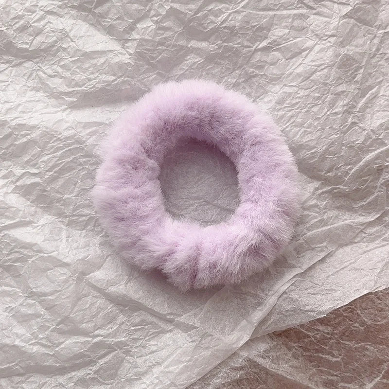 Purple Plush Hair Tie