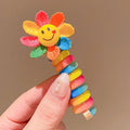 Rainbow Sunflower Hair Coil