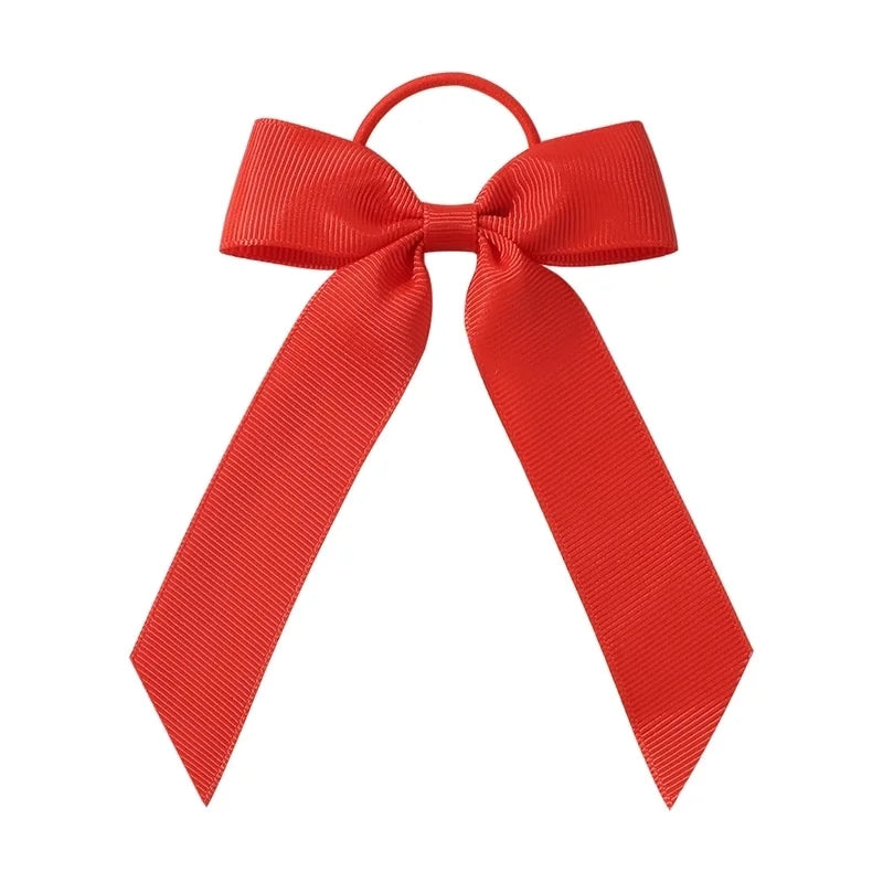Red Bow Hair Tie