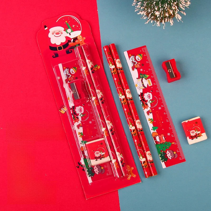 Red Christmas Stationery Set