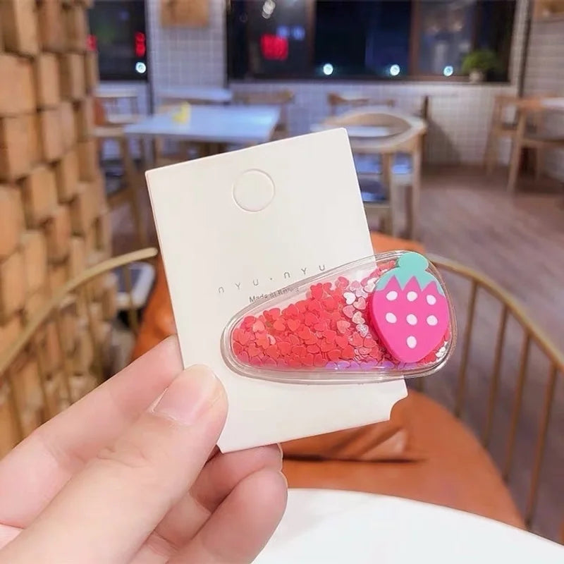 Red Strawberry Hair Clip