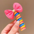 Rose Bow Hair Coil