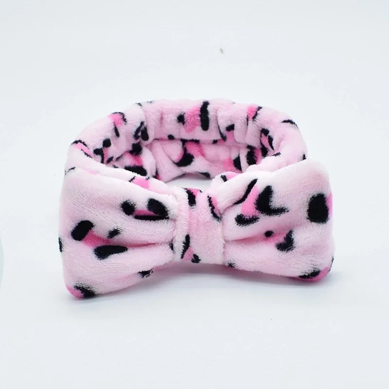Rose Red Leopard Head Band