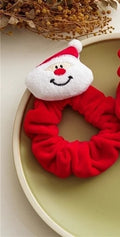 Santa Flannel Hair Tie