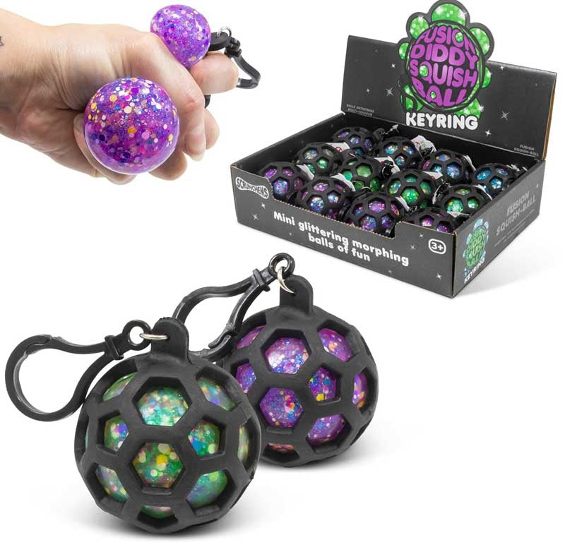 Scrunchems Fusion Squish Ball Keychain