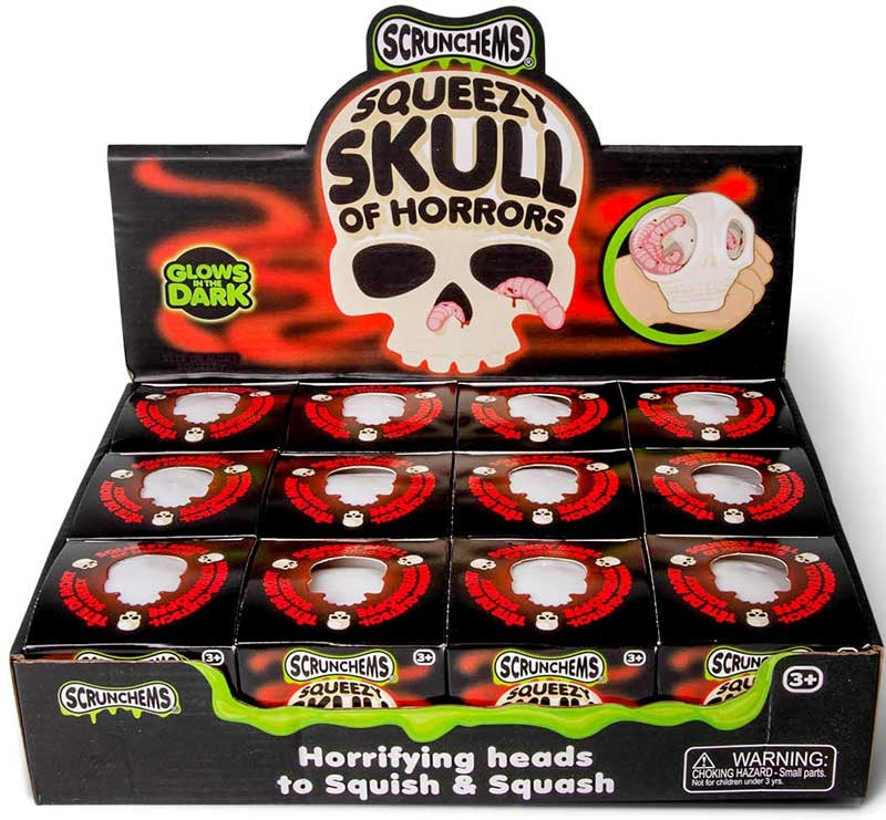 Scrunchems Squeezy Skull Horror