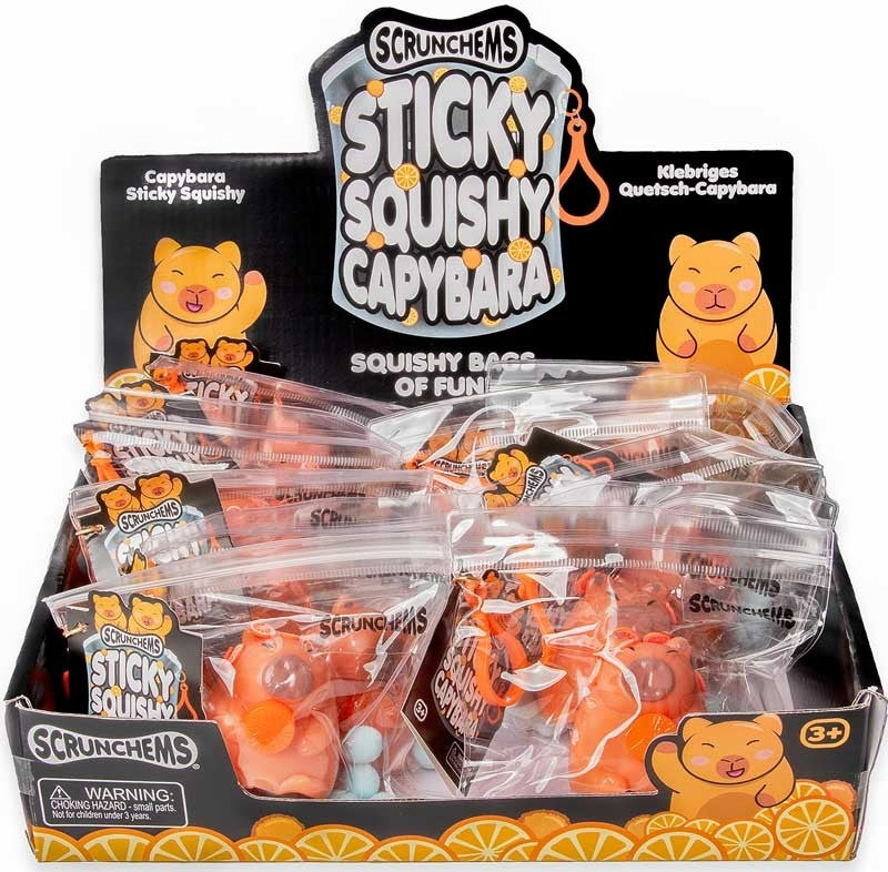 Scrunchems Sticky Squishy Capybara | TABA Fidget & Sensory Toy