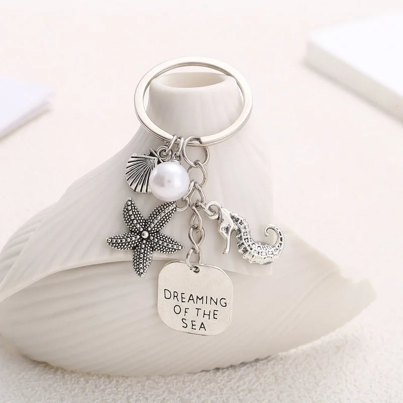 Marine Silver Keychain