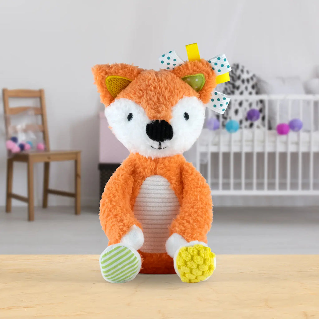 Sensory Snuggables Fox & Blankie Gift Set | My First Sensory Baby Toy