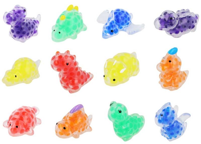 Squishy Dinosaur With Beads - 5cm