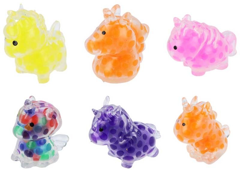Unicorn Squishy With Beads - 5cm