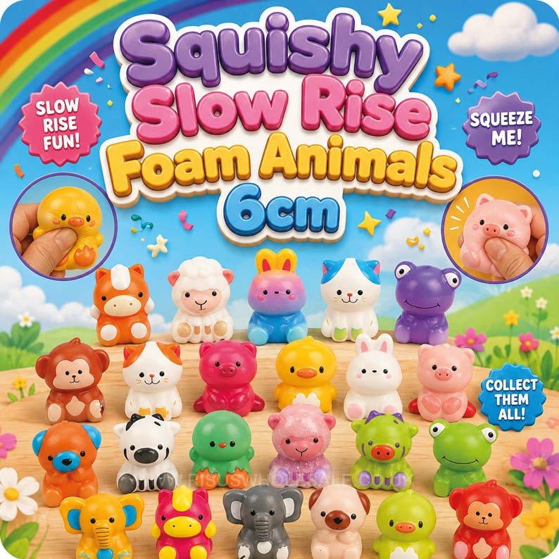 Squishy PU Slow Rise Animals 6cm