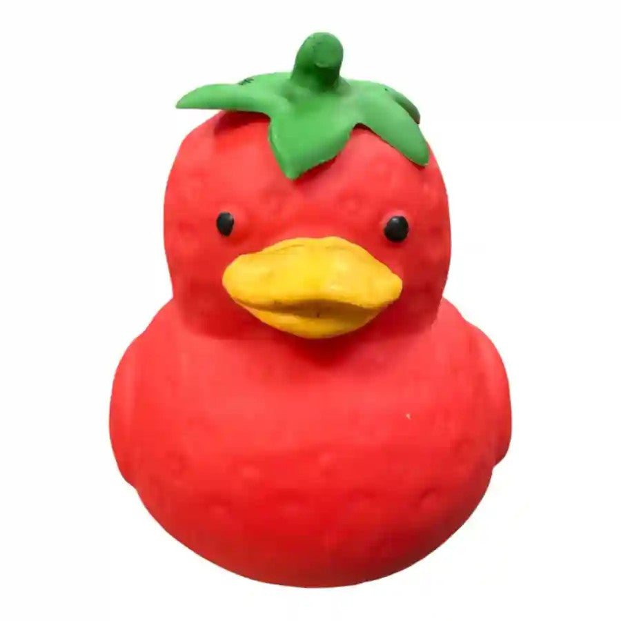 Strawberry Duck Squishy Toy