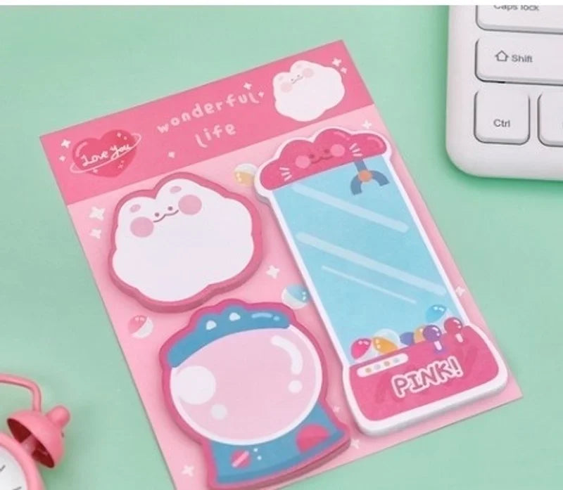 Strawberry Meow Sticky Notes