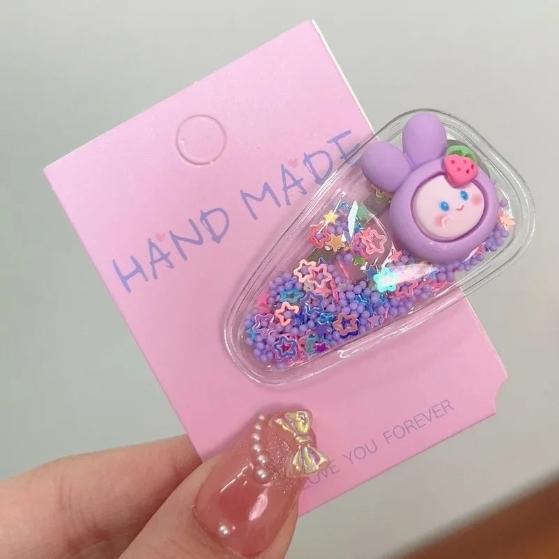 Strawberry Rabbit Hair Clip