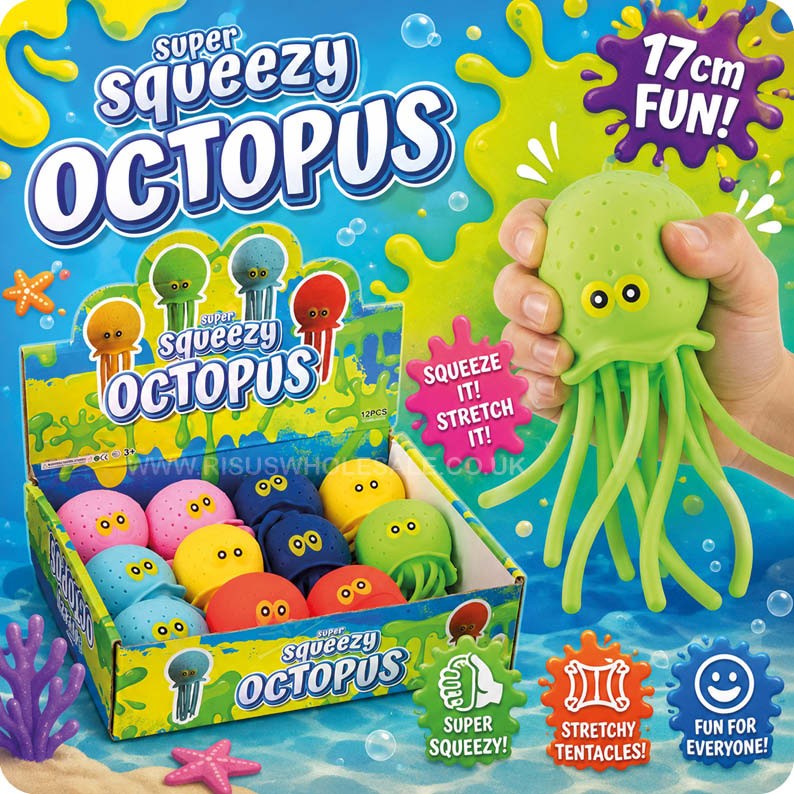 Super Squeezy Octopus 17cm