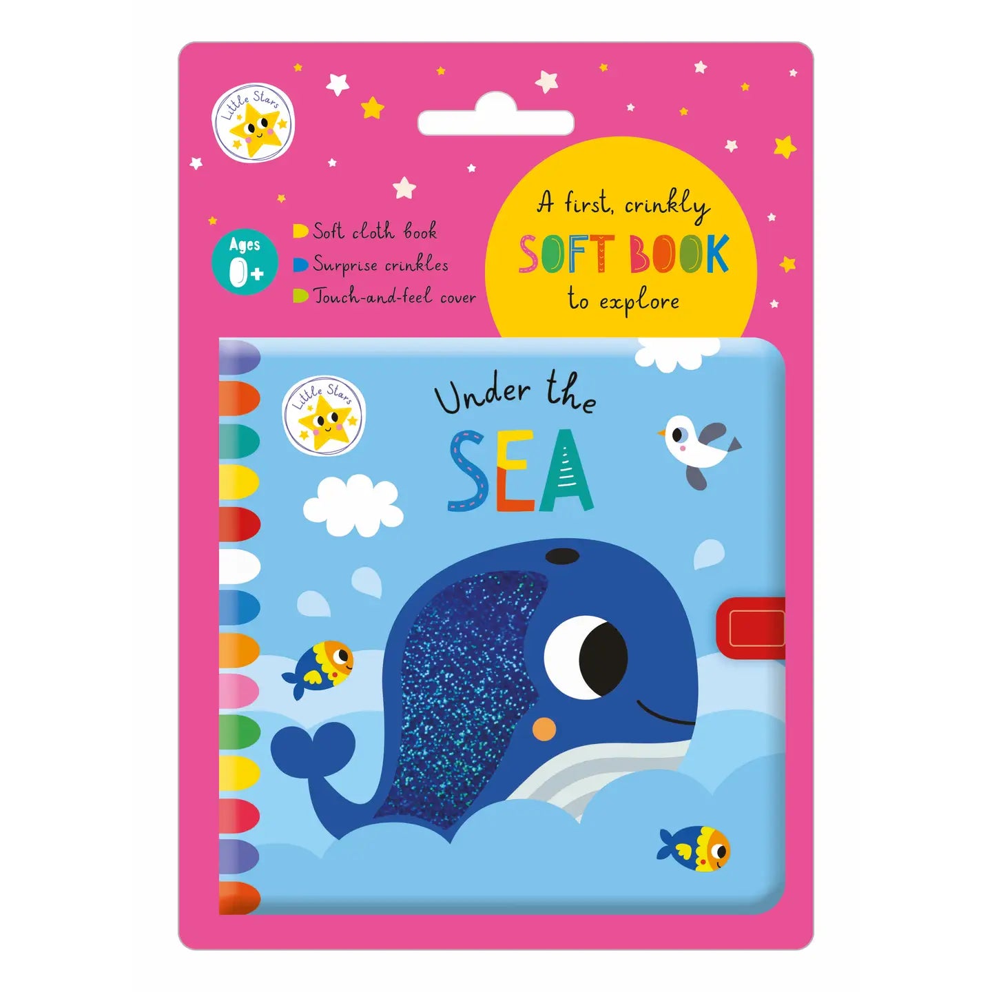 Little Stars Under The Sea Cloth Book | Touch & Feel | Crinkle Pages | Baby Book