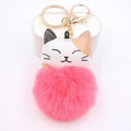Watermelon Kitten Plush Keychain