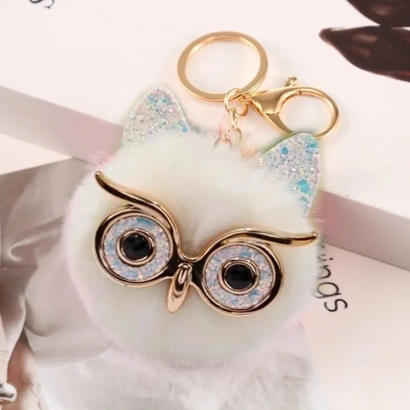 White Owl Keyring