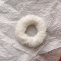 White Plush Hair Tie
