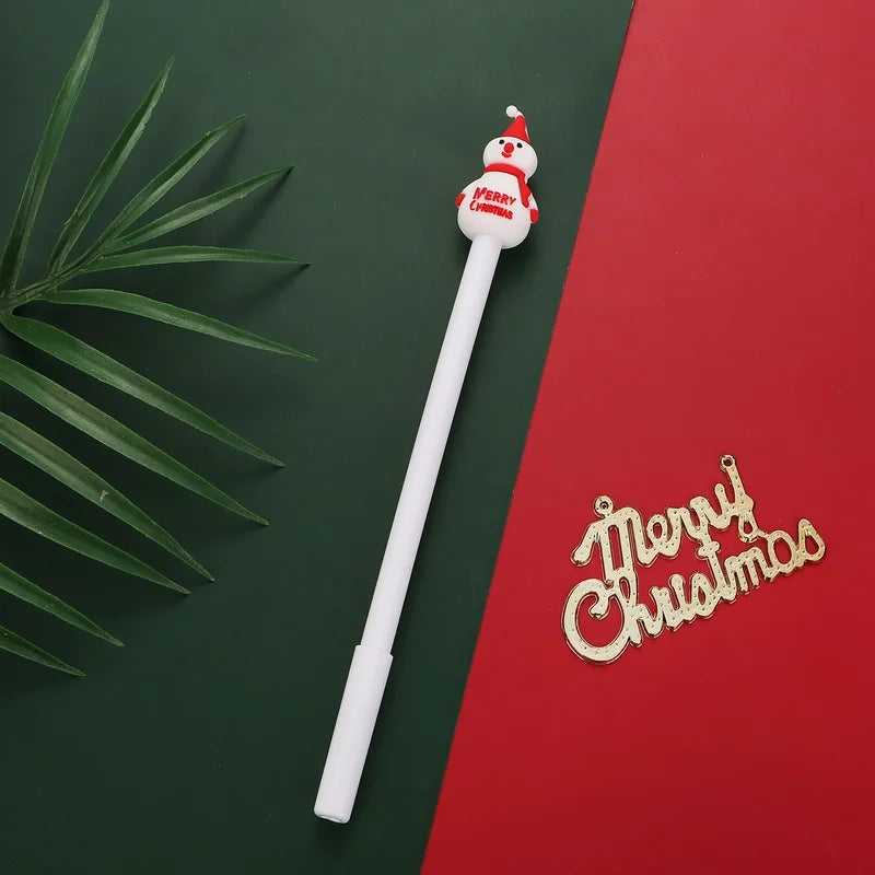 White Snowman Gel Pen