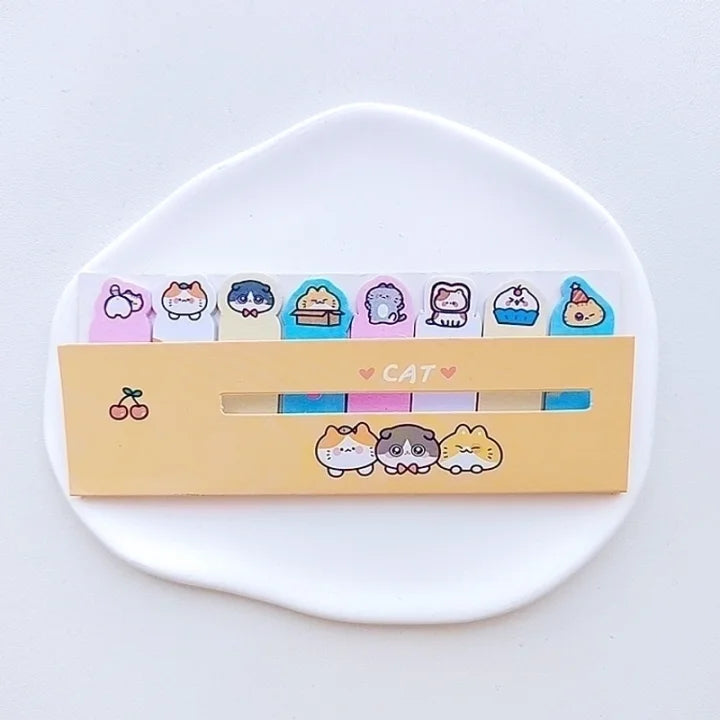 Cat Row Sticky Notes