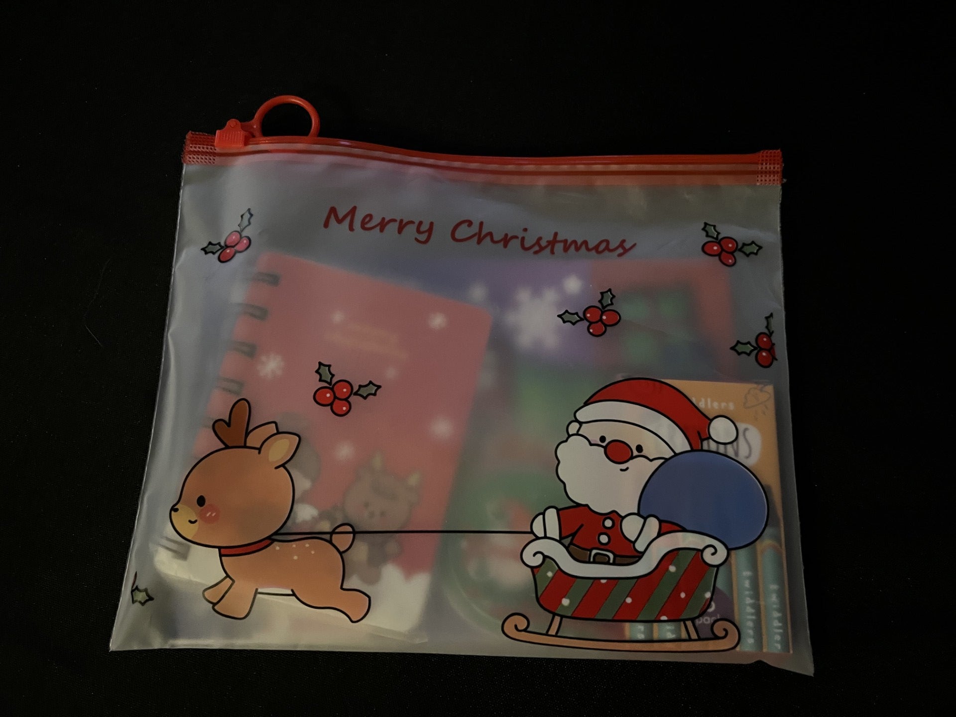 Christmas Zipper Bag With Goodies!